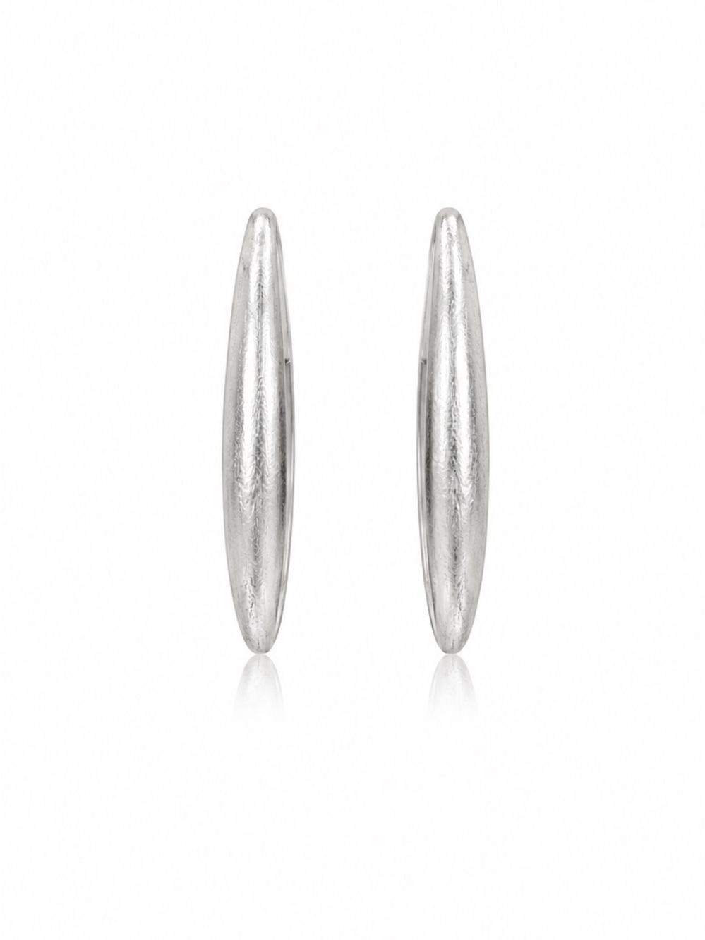 Silver Contemporary Statement Earrings